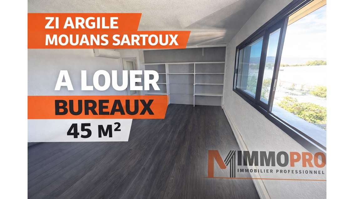 A louer bureaux 46m² R+2 Mouans-Sartoux proche A8