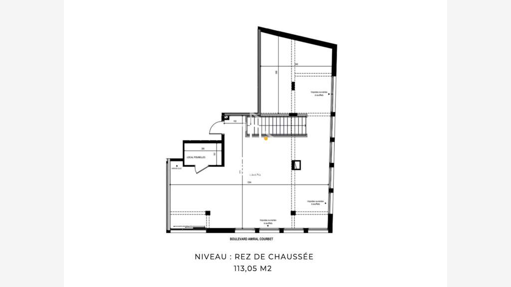 Local professionnel 188m² à Nantes Saint Félix