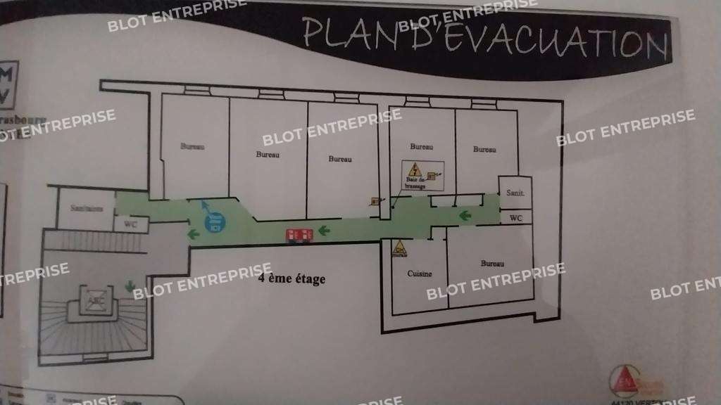 A louer bureaux 133m² à Nantes Hôtel de Ville