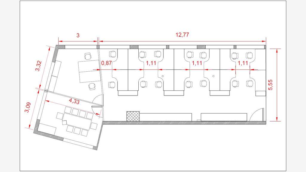 A louer bureaux 90m² Nantes porte de St-Herblain