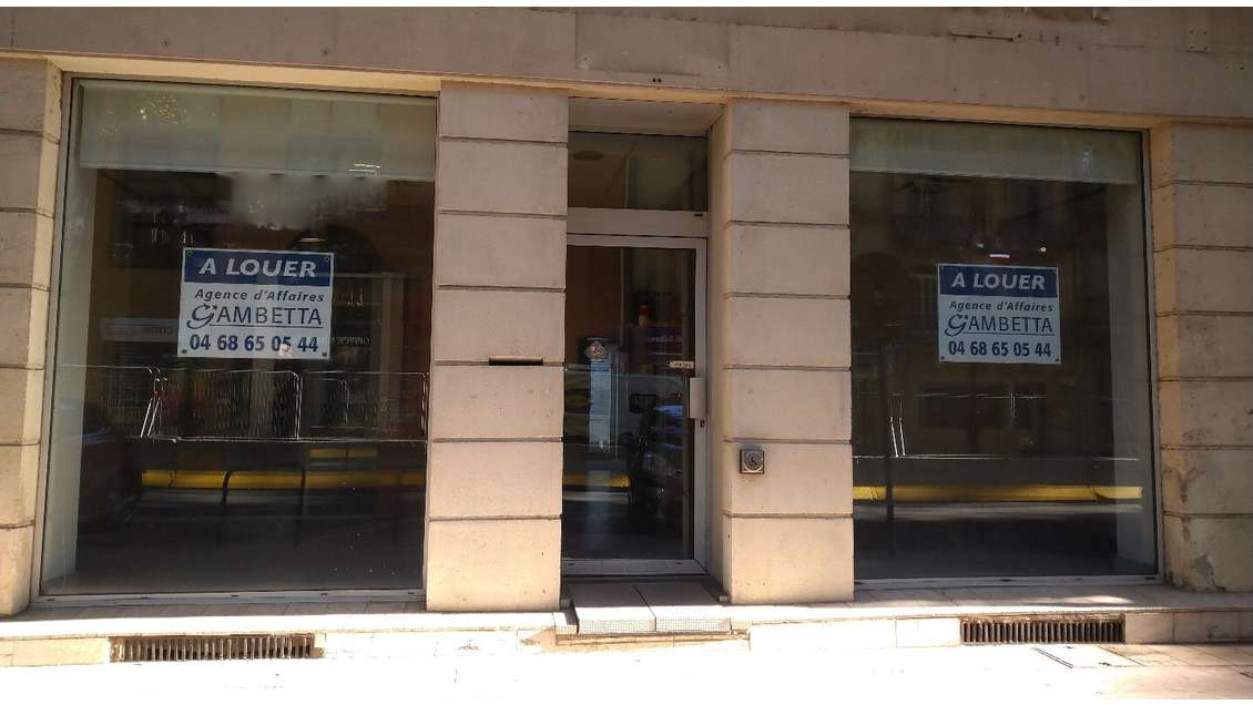 A louer local 126m² PMR à Narbonne bd Gambetta