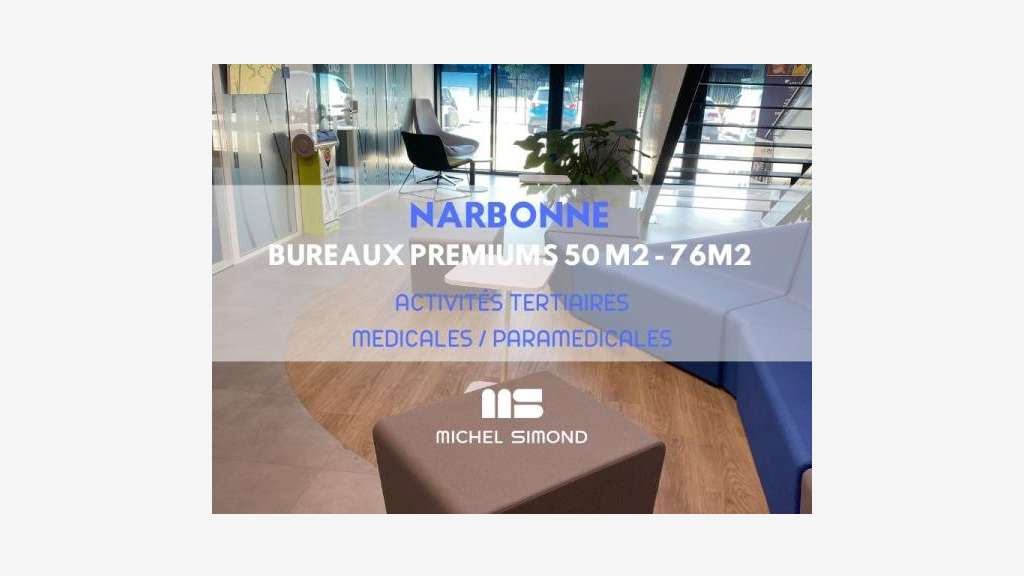 A louer cellule aménagée de 76m² à Narbonne
