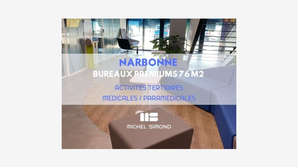 A louer cellule aménagée de 76m² à Narbonne