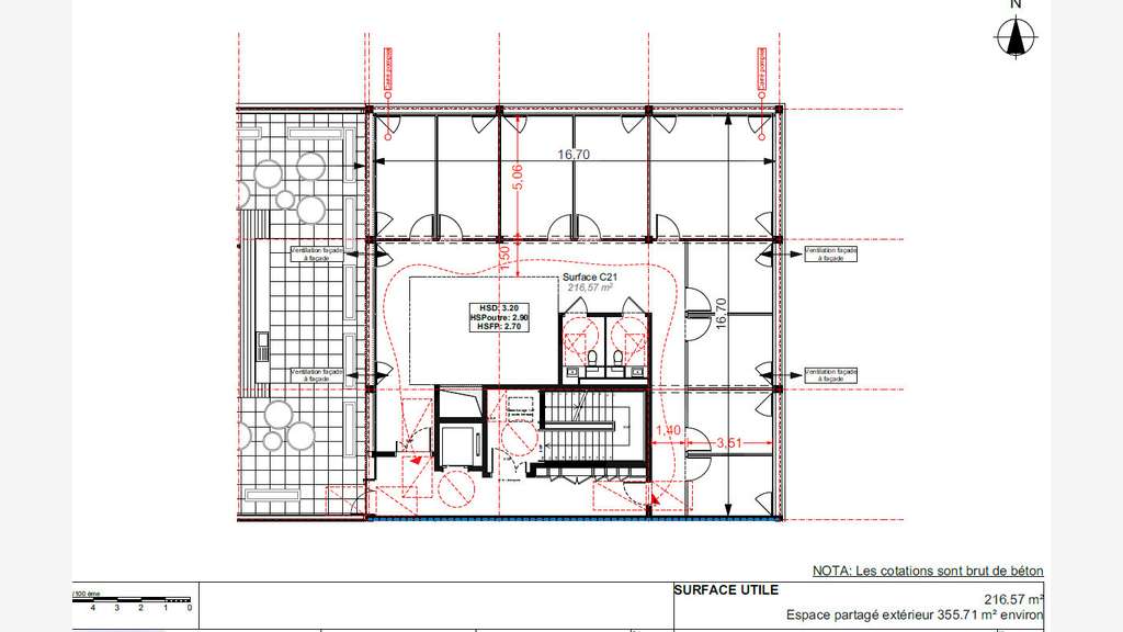 A louer bureaux neufs 236m² ERP5  à Rennes
