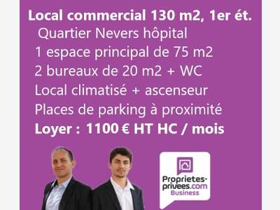 A louer bureaux 130m² quartier hôpital de Nevers
