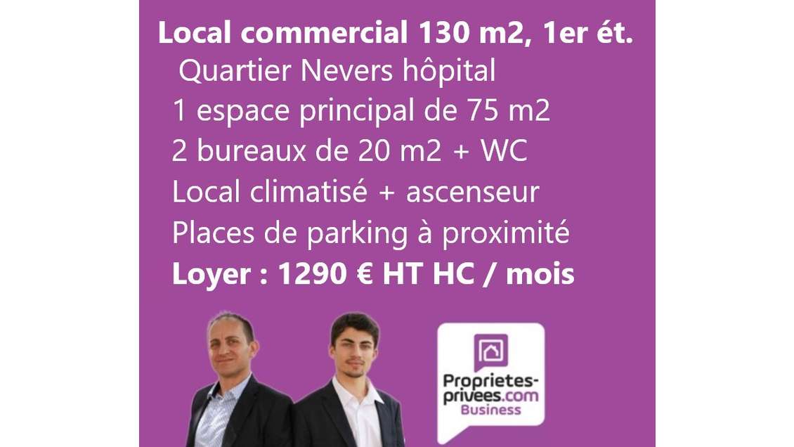 A louer bureaux 130m² quartier hôpital de Nevers