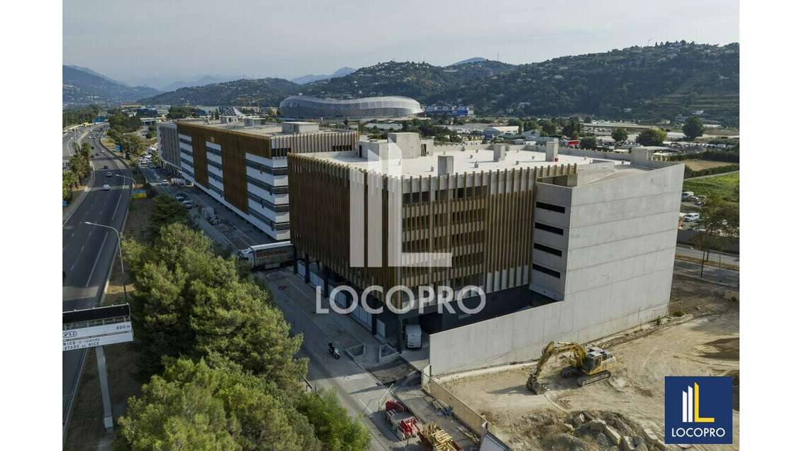 Bureaux neufs 562m² R+5 à louer à Nice Éco Vallée 