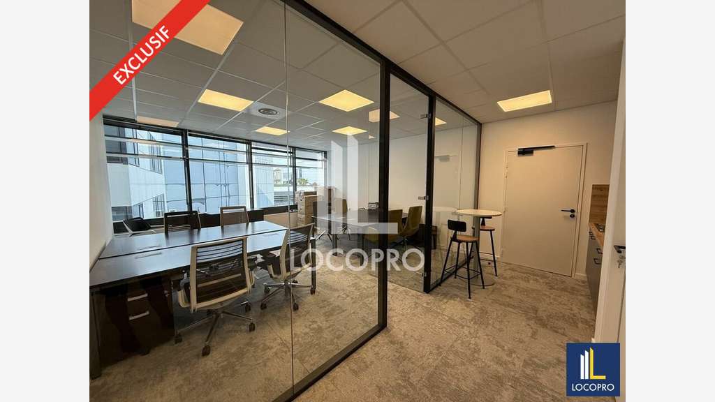 A louer bureaux 108m² secteur Arénas Nice