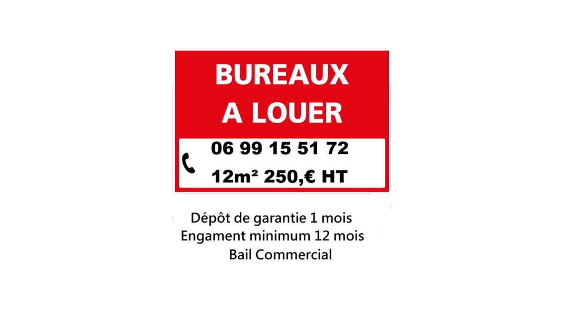 Bureau sécurisé 250 €HT Nice Est Accès A8