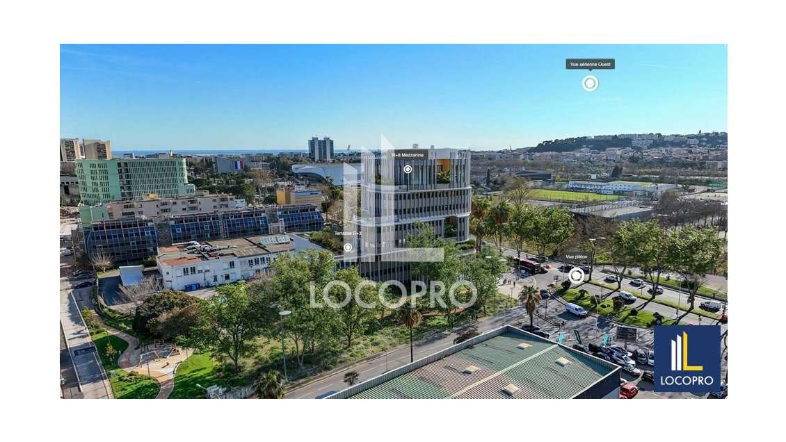 Loue bureaux de 843m² divisibles en BEFA à Nice