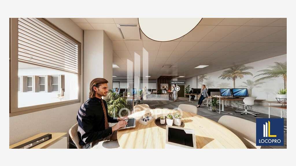 A louer bureaux 1066m² R+2 en BEFA à Nice Méridia