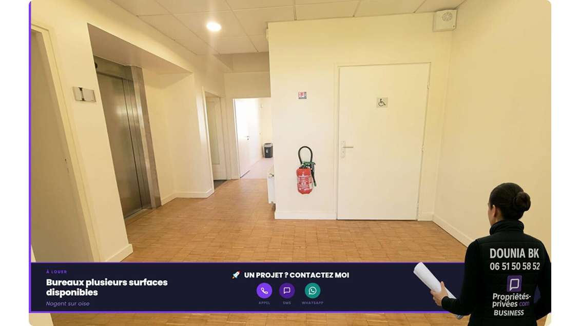 A louer lots de bureaux de 75m² à Nogent-sur-Oise