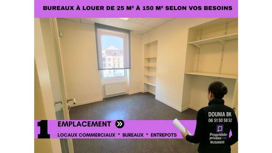 A louer lots de bureaux de 75m² à Nogent-sur-Oise