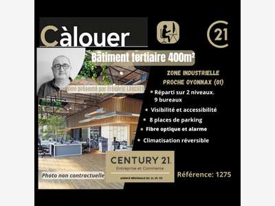 Bureaux de 400m² à louer en ZI proche Oyonnax