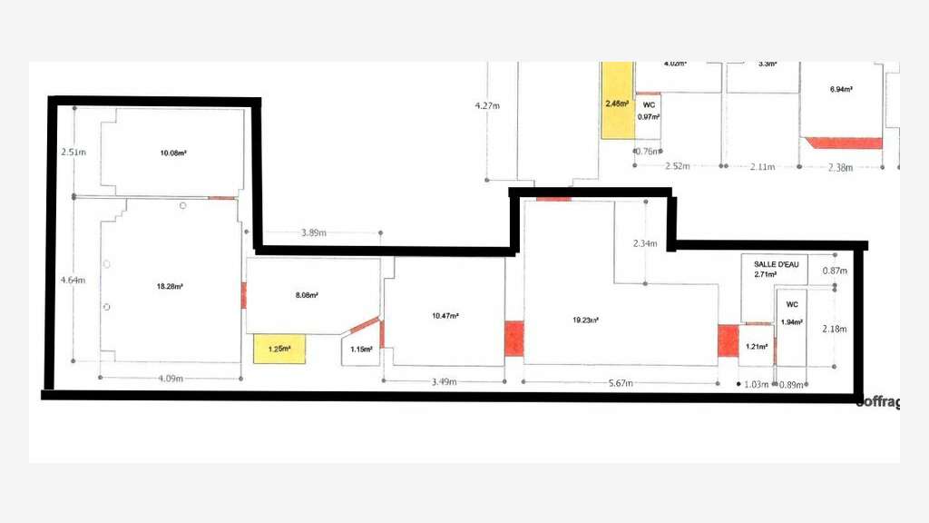 Bureaux 85m² à louer Paris 11ème rue A. Barbier