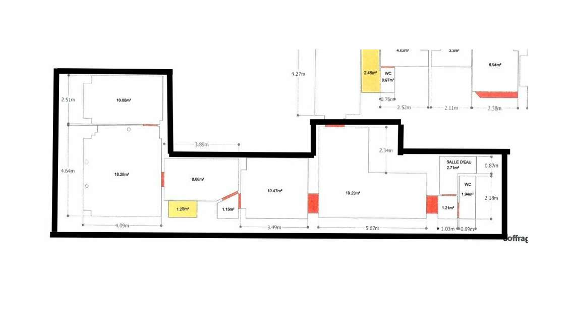Bureaux 85m² à louer Paris 11ème rue A. Barbier