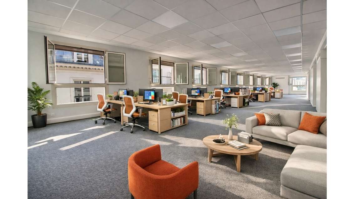 Location bureaux 305m² en étage élevé à Paris 2ème