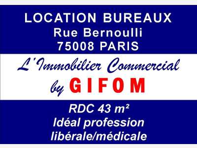 Location local bureau mixte 43m² à Paris 8e