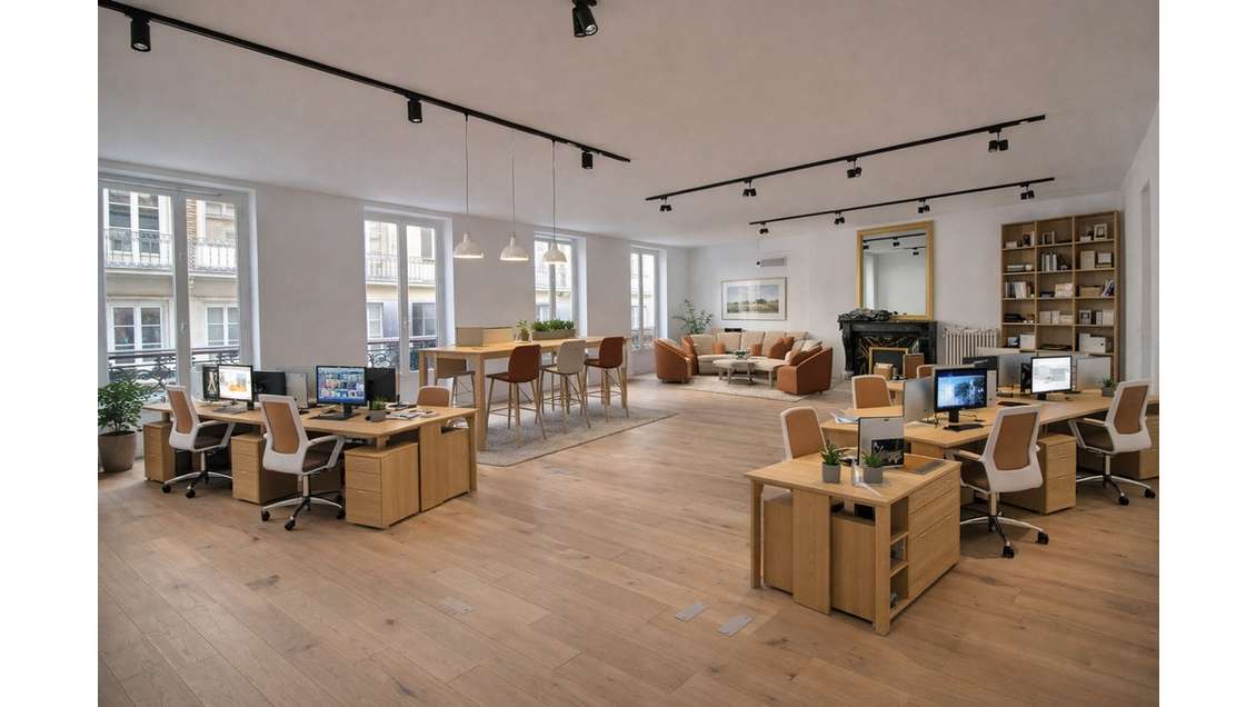 Location bureaux 115m² Paris 9e M° Cadet, Peletier