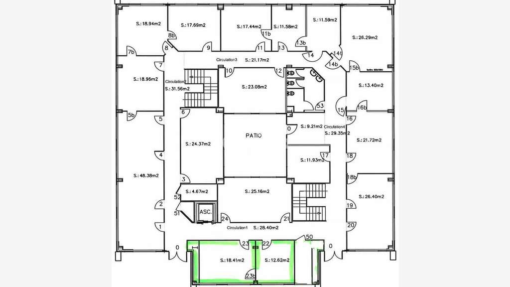 Bureau 31m² à louer proche pôle universitaire Pau 