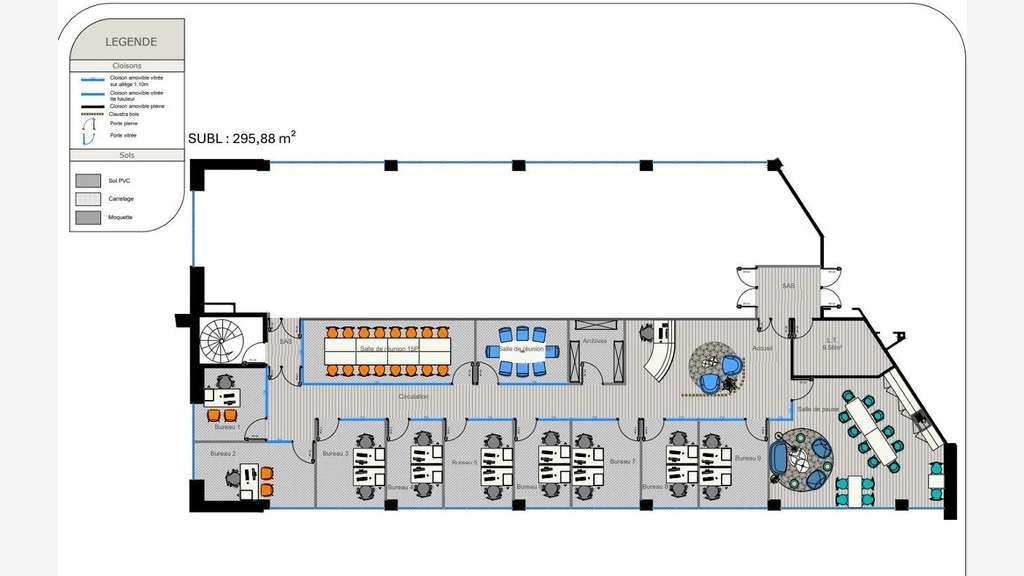Bureaux modernes à partir de 160m² à louer Plérin