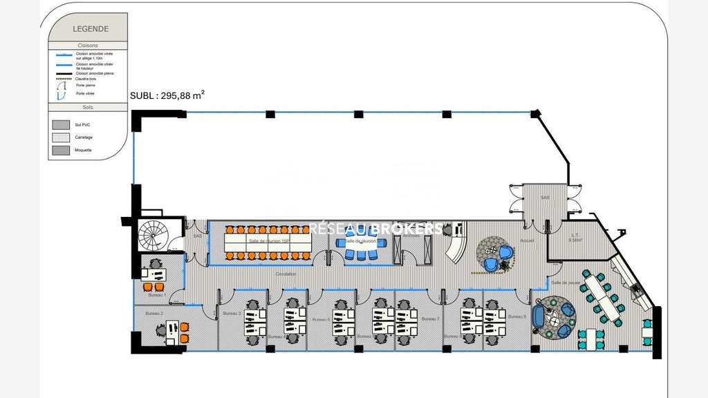 Plateau divisible à partir de 160m² à louer Plérin