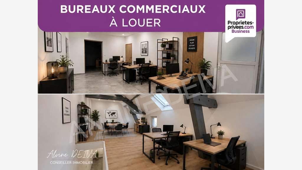 PONT SAINTE MAXENCE - LOCATION BUREAUX 77 m², RDC