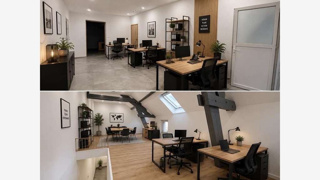 PONT SAINTE MAXENCE - LOCATION BUREAUX 77 m², RDC