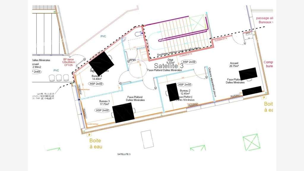 A louer bureaux 80m² R+1 Zone Commerciale Pontivy