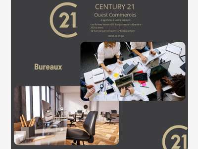 A louer bureau lumineux 60m² Quimper Creach Gwen