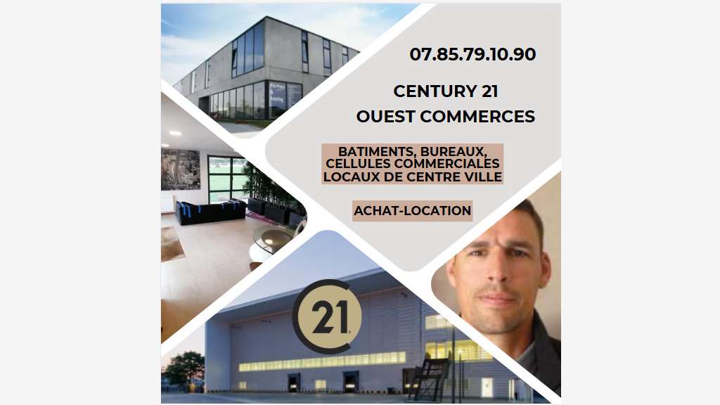 A louer bâtiment polyvalent 1200m² à Concarneau