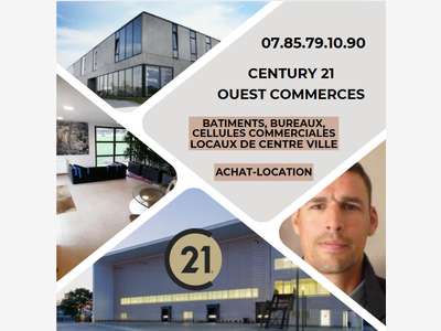 A louer bâtiment polyvalent 1200m² à Concarneau