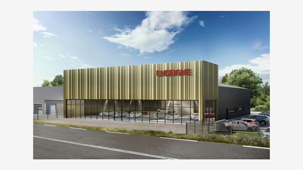 A louer bâtiment d'activité 820m² à Quimper Guelen