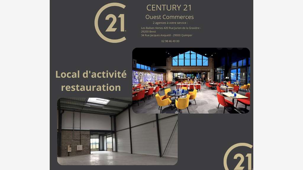 A louer local activité 400m² empl strat à Quimper