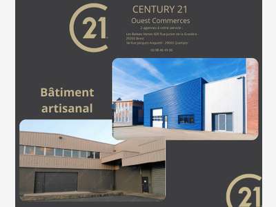 A louer très beau local d'activités 280m² Quimper
