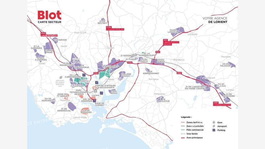 A louer bureaux de 140m² accès PMR à Quimperlé