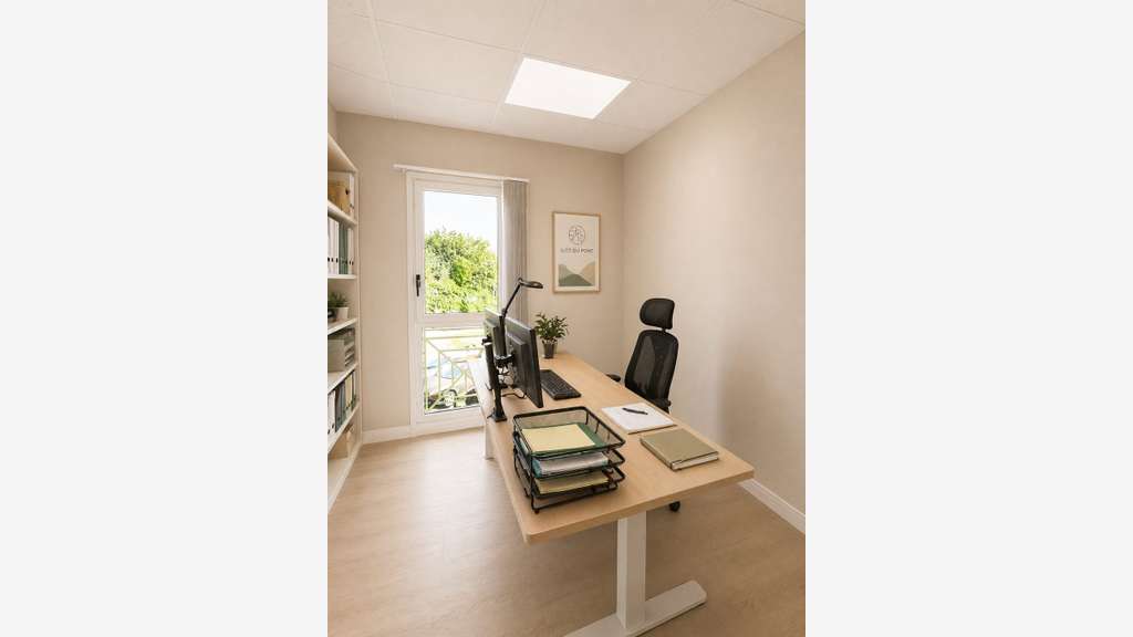 A louer bureau rénové 12,75m² R+1 Quimperlé centre