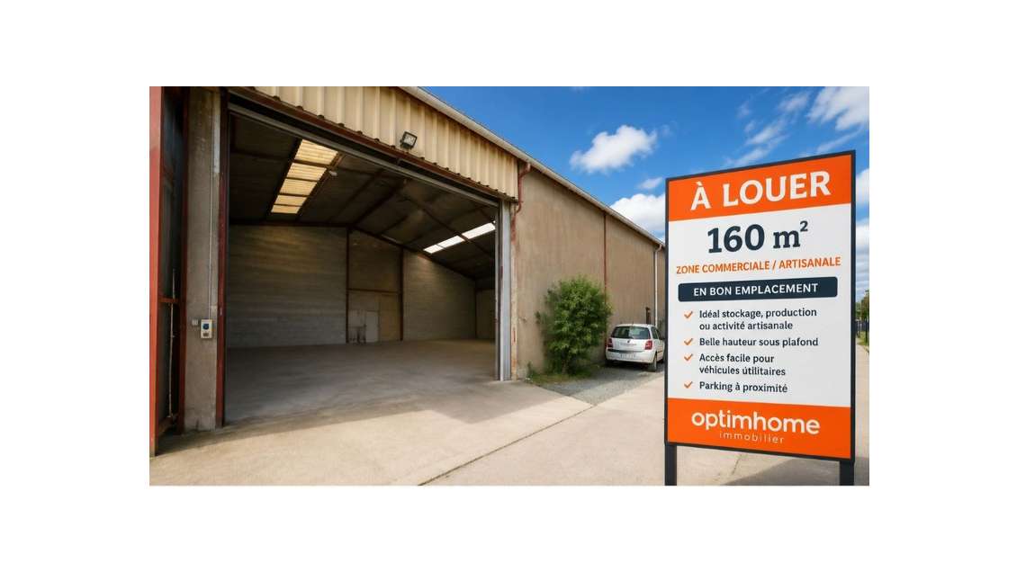 A louer bâtiment d'activité de 160m² à Redon