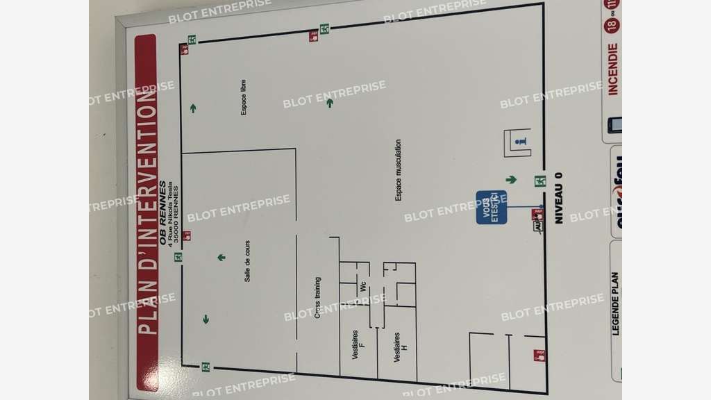 A louer bureaux 1437m² à Rennes Ouest