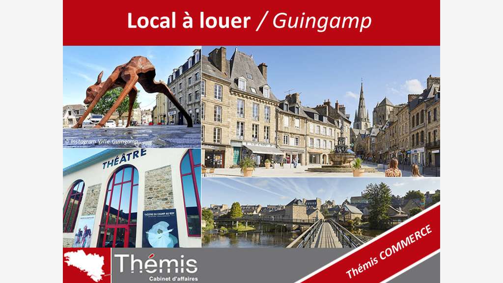 A louer local de bureau 100m² à Guingamp RN12