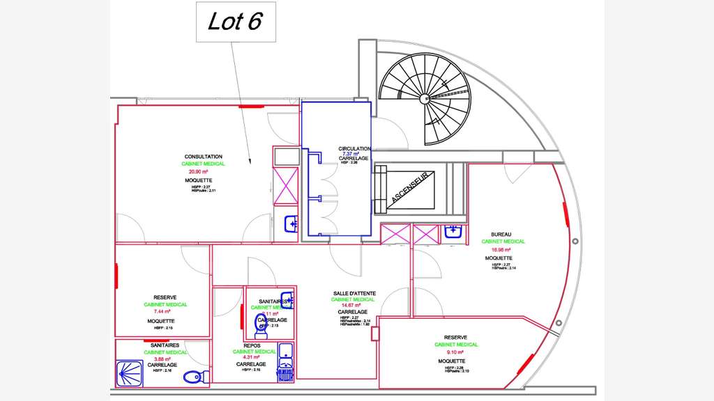 A louer bureaux 80m² R+1 à Saint-Brieuc