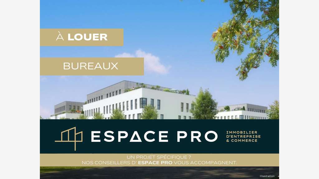 A louer parc tertiaire de 104m² au Nord de Caen