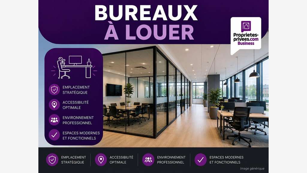 Loue bureaux 326m² divisibles St-Julien-lès-Metz