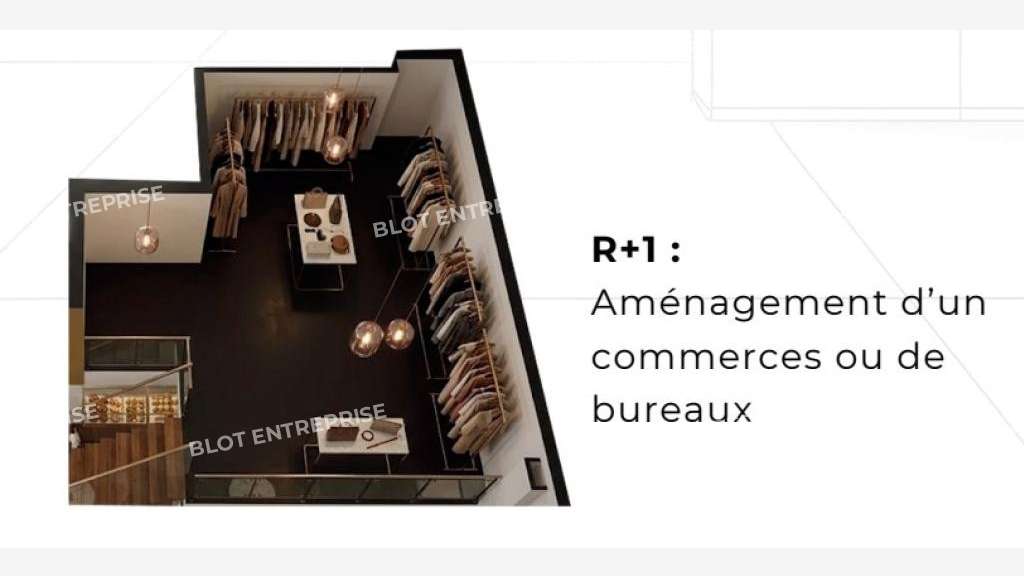 A louer cellule en duplex 136m² axe de Saint-Malo