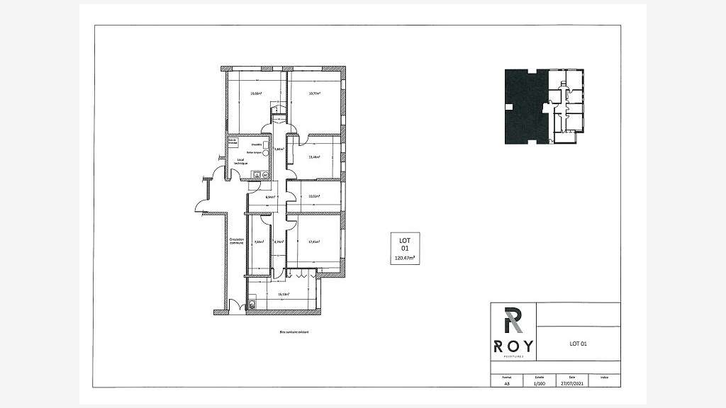 A louer bureaux 120m² à Saint-Nazaire Aprolis