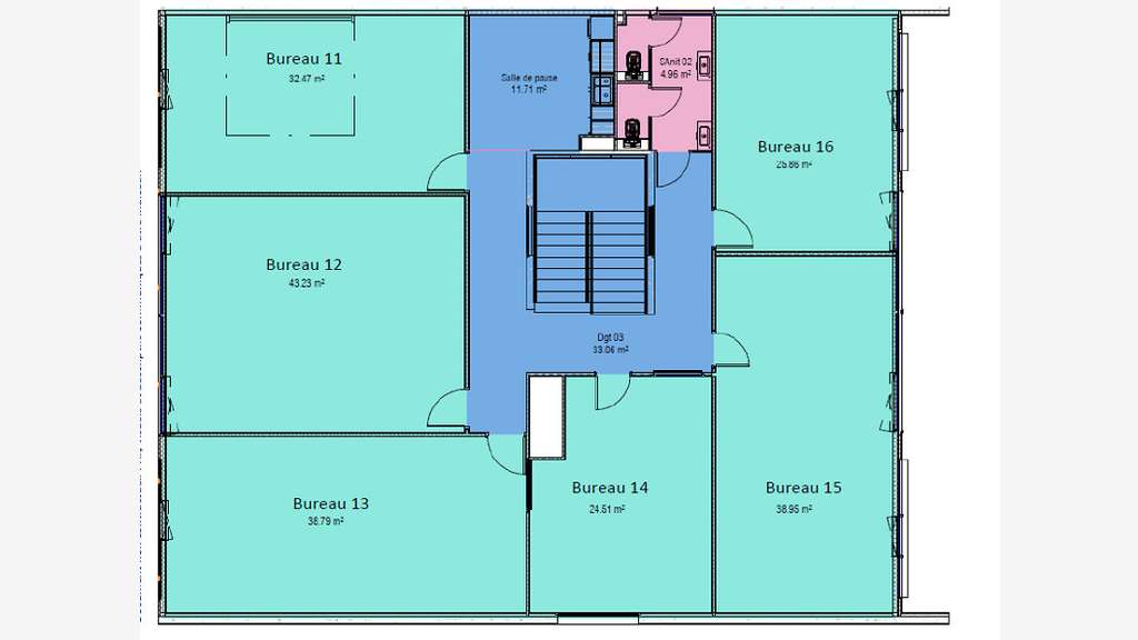 A louer bureau de 43m² à Saint-Nazaire