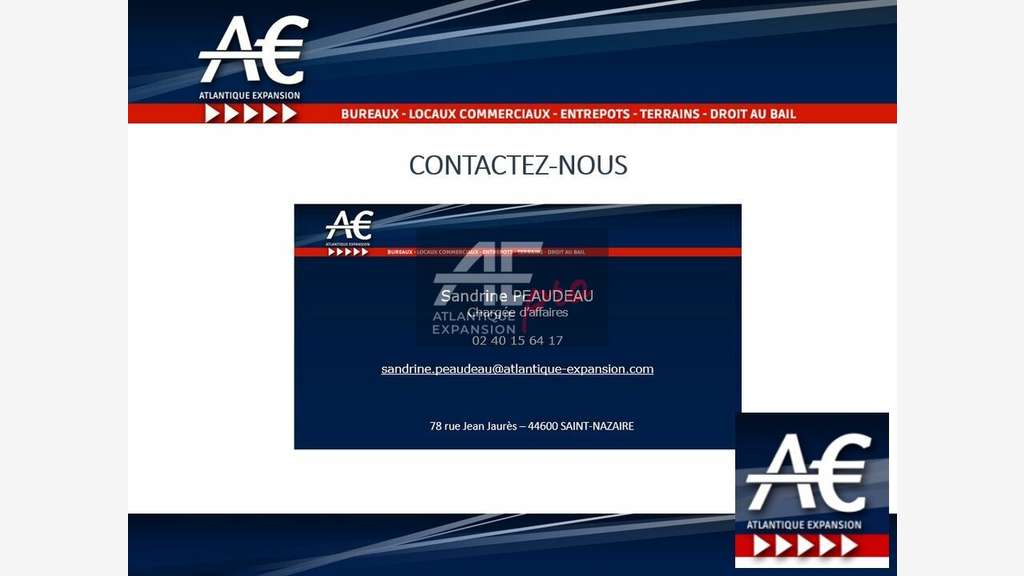 Location bureaux 54m² Saint-Nazaire proche Océanis
