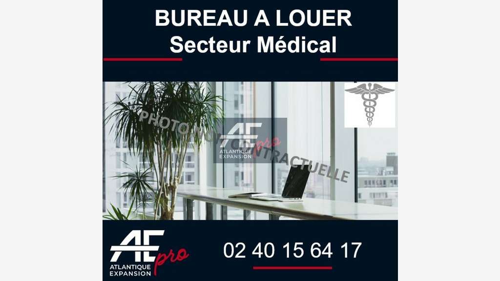 Bureau de 54m² à louer au 1er étage Saint-Nazaire