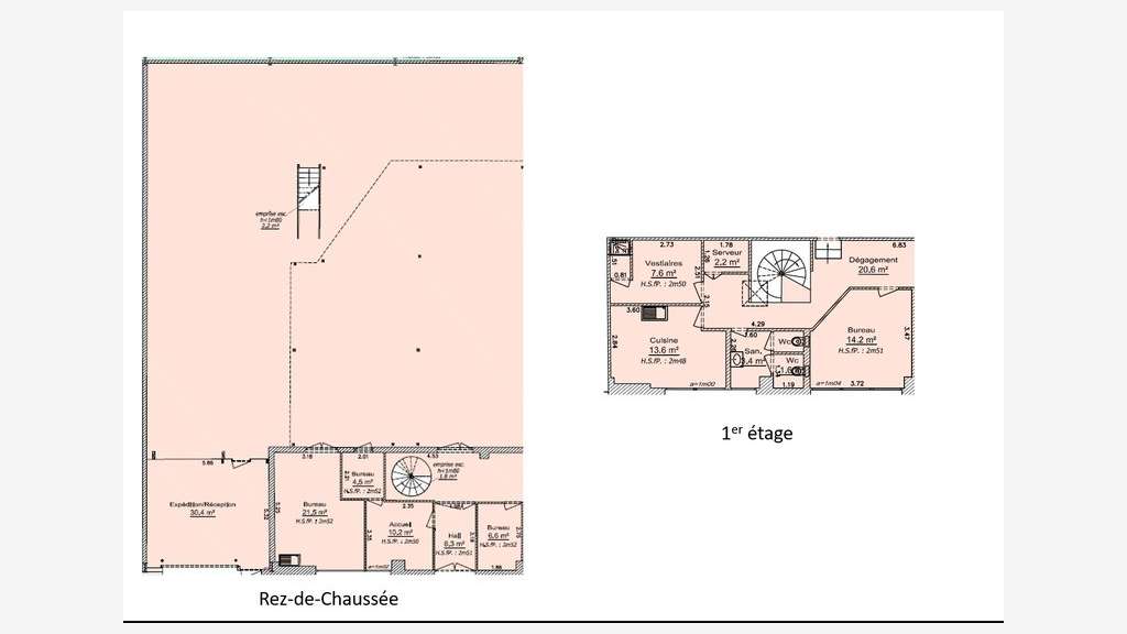 Locaux 493m² à louer à St-Priest Veellage Parilly