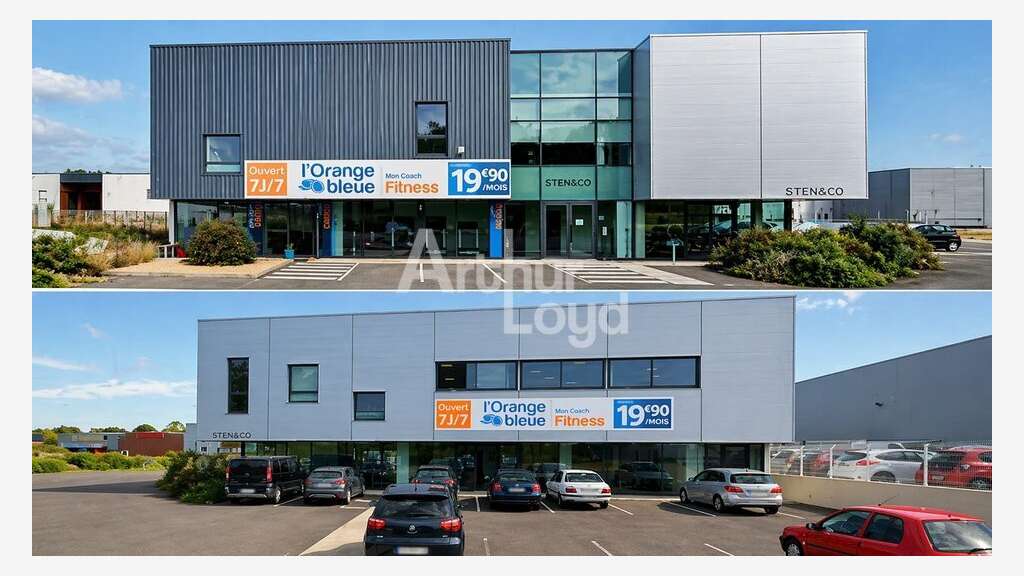 Bureaux 600m² à louer proche rocade à Saintes